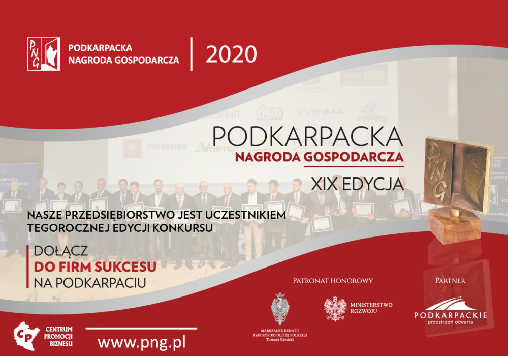 Podkarpacka Nagroda Gospodarcza Produkt Roku 2020 Podkarpacka Nagroda Gospodarcza Produkt Roku 2020