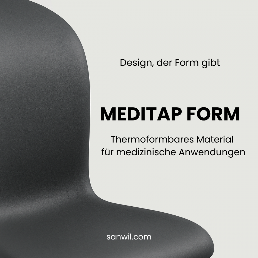 Meditap FORM – Ein neuer Standard für thermoformbare medizinische Polsterungen
